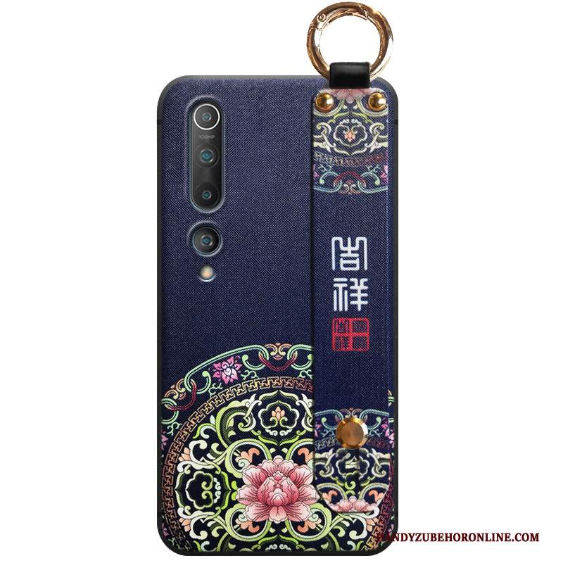 Custodia Xiaomi Mi 10 Creativo Telefono Rosso, Cover Xiaomi Mi 10 Piccola Vento