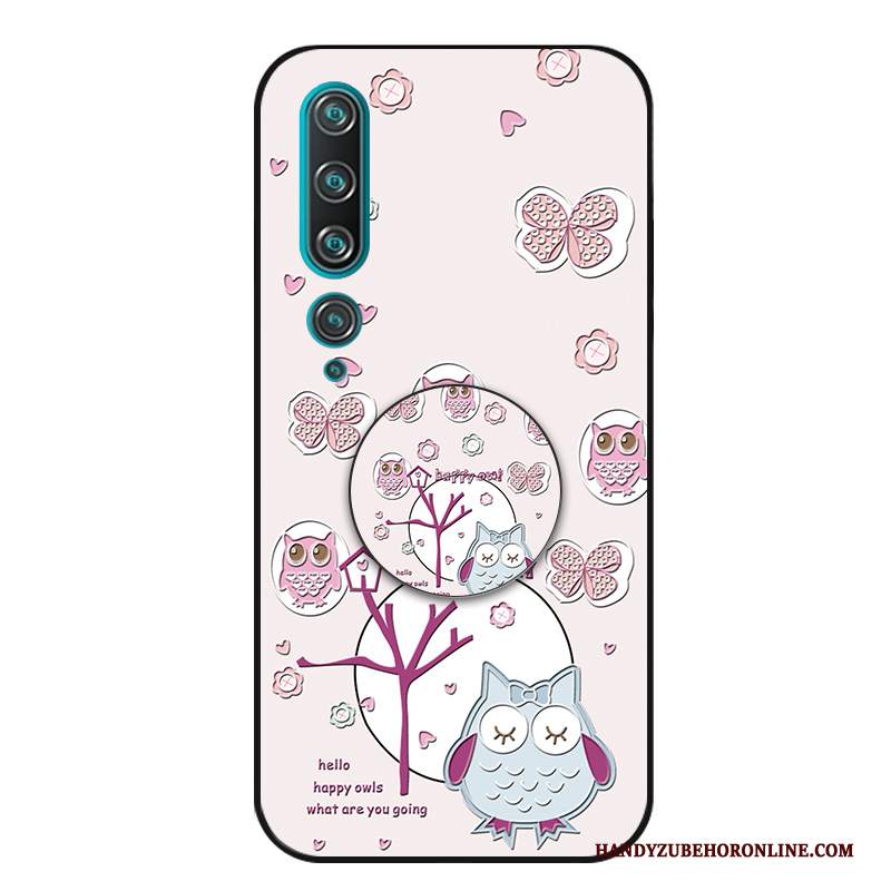 Custodia Xiaomi Mi 10 Protezione Gioventù Fresco, Cover Xiaomi Mi 10 Cartone Animato Sottili Rosa