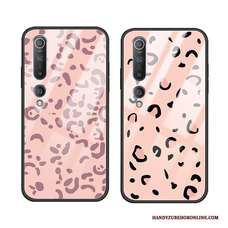 Custodia Xiaomi Mi 10 Protezione Telefono Marchio Di Tendenza, Cover Xiaomi Mi 10 Creativo Rosa Morbido
