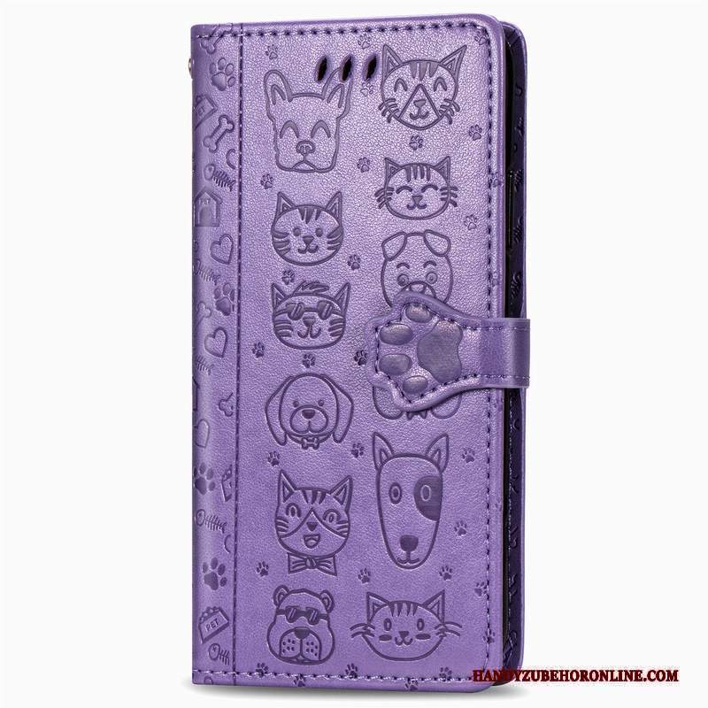 Custodia Xiaomi Mi Note 10 Lite Goffratura Telefono Anti-caduta, Cover Xiaomi Mi Note 10 Lite Cartone Animato Gattino Goffratura