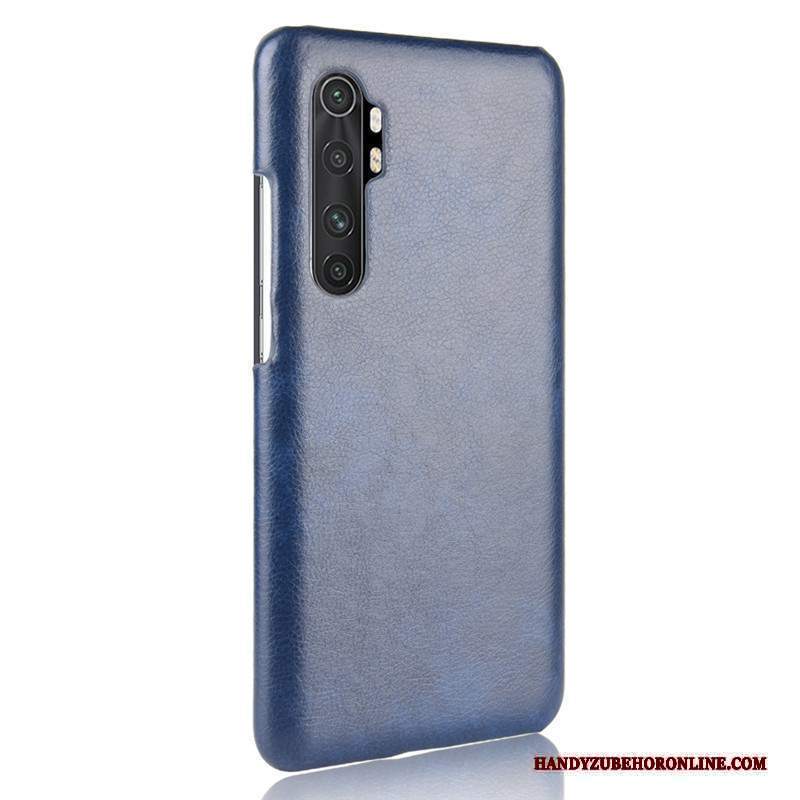 Custodia Xiaomi Mi Note 10 Lite Pelle Blu Piccola, Cover Xiaomi Mi Note 10 Lite Protezione Gioventù Modello