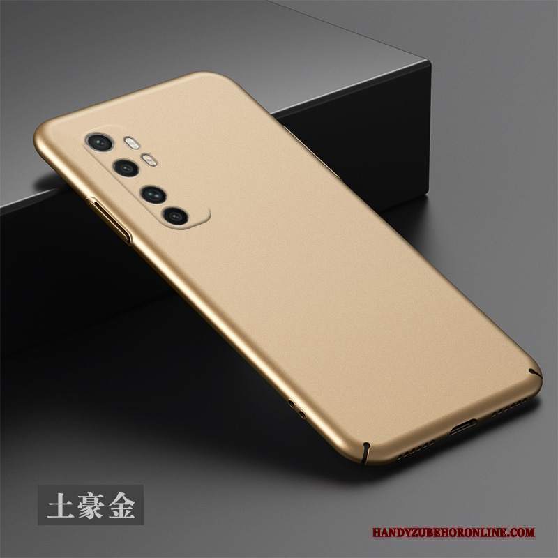 Custodia Xiaomi Mi Note 10 Lite Telefono Nero, Cover Xiaomi Mi Note 10 Lite Semplici Oro