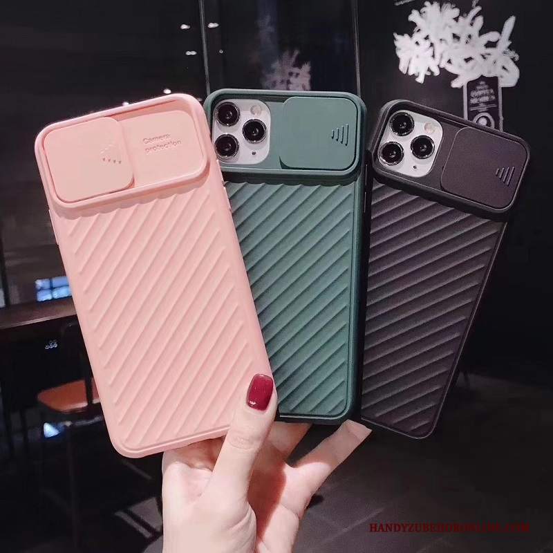 Custodia iPhone 11 Pro Max Creativo Rosa Rosso, Cover iPhone 11 Pro Max Protezione Marchio Di Tendenza Tutto Incluso