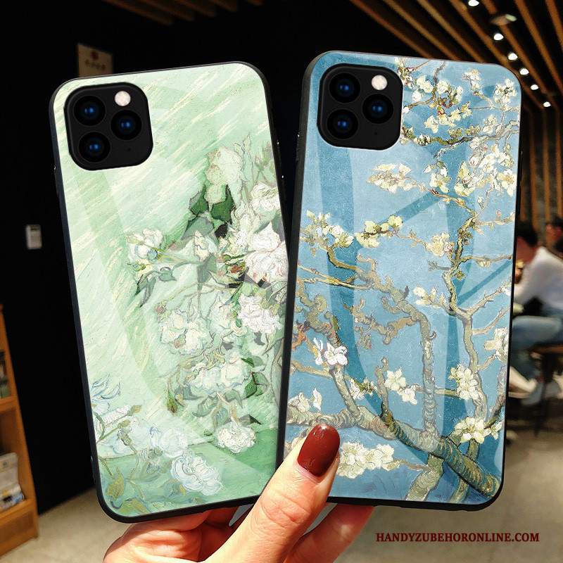 Custodia iPhone 11 Pro Max Moda Tutto Incluso Bianco, Cover iPhone 11 Pro Max Protezione Piccola Vetro