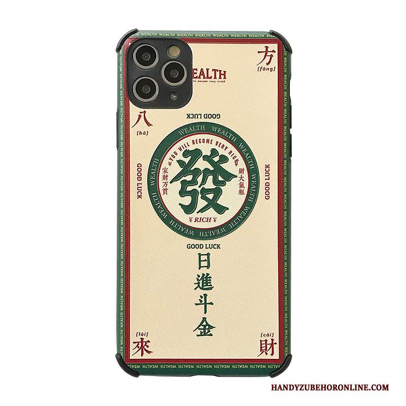 Custodia iPhone 11 Pro Max Silicone Di Personalità Morbido, Cover iPhone 11 Pro Max Goffratura Nuovo Verde