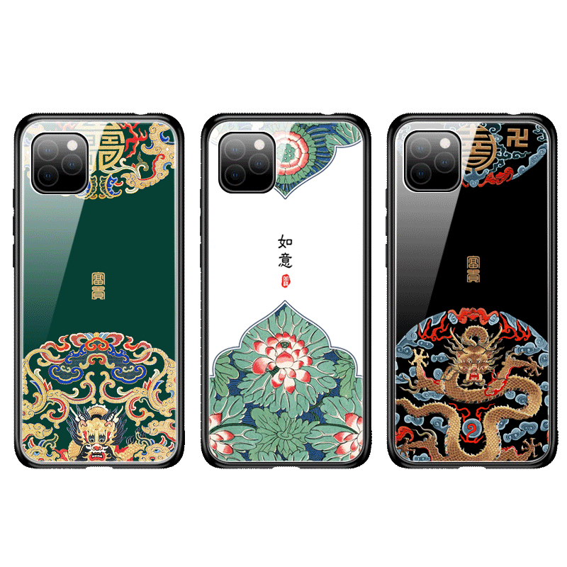 Custodia iPhone 11 Pro Protezione Bianco High End, Cover iPhone 11 Pro Di Personalità Stile Cinese