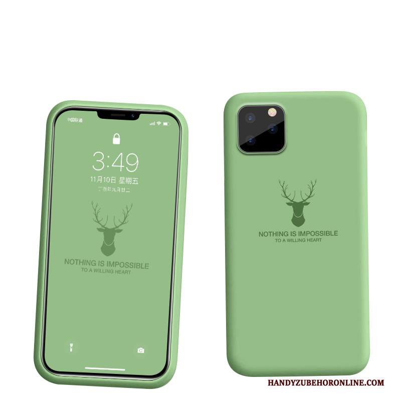 Custodia iPhone 11 Pro Silicone Morbido Tutto Incluso, Cover iPhone 11 Pro Protezione Telefono Verde