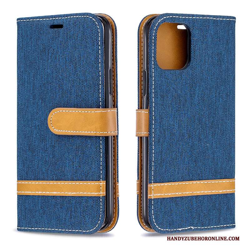 Custodia iPhone 11 Protezione Tendenza Tutto Incluso, Cover iPhone 11 Folio Blu Nuovo