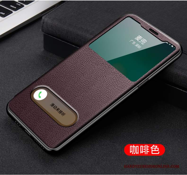 Custodia iPhone 12 Mini Folio Nuovo Anti-caduta, Cover iPhone 12 Mini Pelle Sottile Top In Pelle