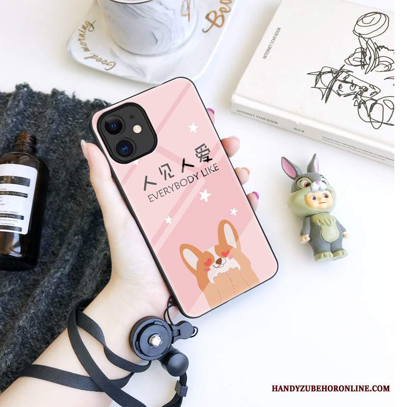 Custodia iPhone 12 Mini Protezione Tutto Incluso Di Personalità, Cover iPhone 12 Mini Creativo Marchio Di Tendenza Vetro