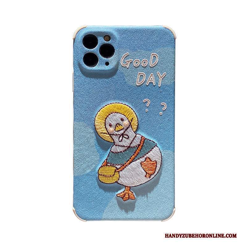 Custodia iPhone 12 Pro Max Goffratura Coniglio Bello, Cover iPhone 12 Pro Max Silicone Blutelefono
