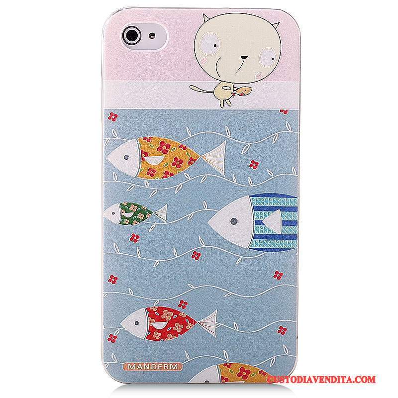 Custodia iPhone 4/4s Cartone Animato Tridimensionaletelefono, Cover iPhone 4/4s Colore Tendenza Difficile