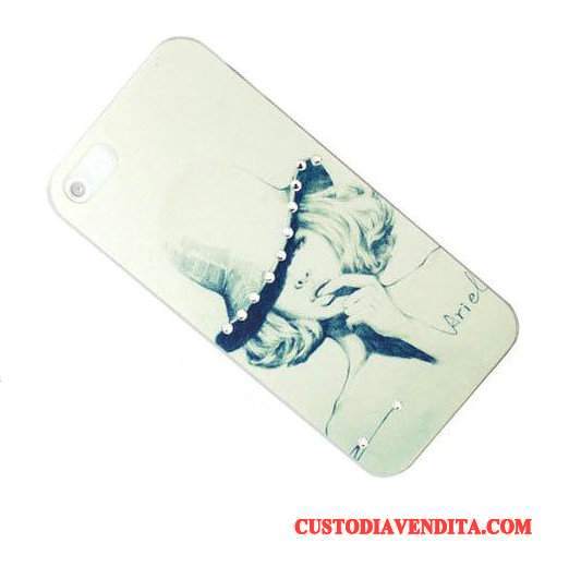 Custodia iPhone 4/4s Protezione Con Strass Chiaro, Cover iPhone 4/4s Telefono Verde
