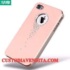 Custodia iPhone 4/4s Protezione Metallo Rosa, Cover iPhone 4/4s Telefono