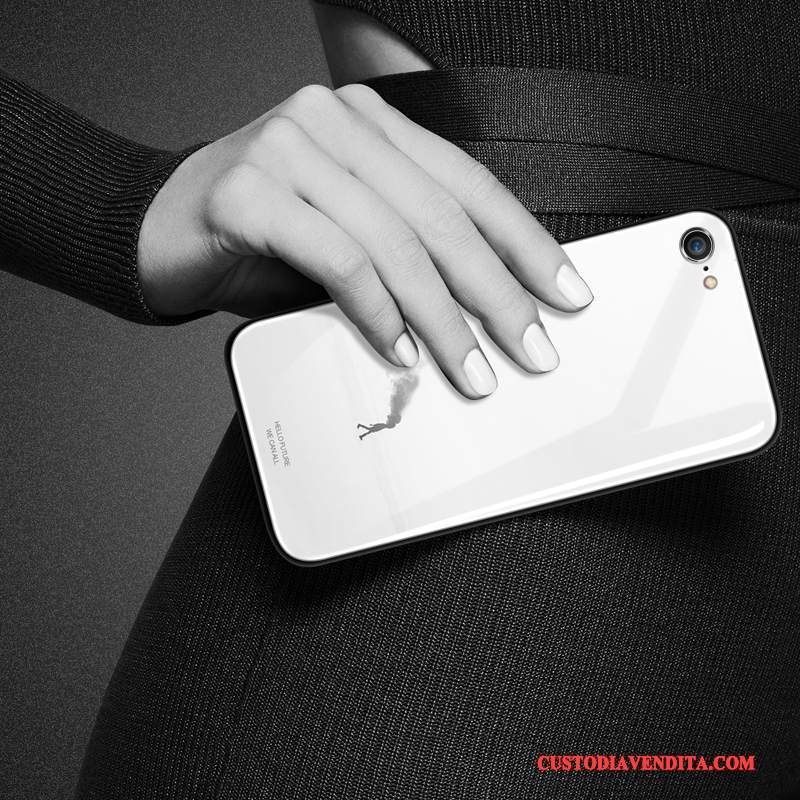 Custodia iPhone 6/6s Creativo Anti-caduta Morbido, Cover iPhone 6/6s Silicone Vetro Tendenza