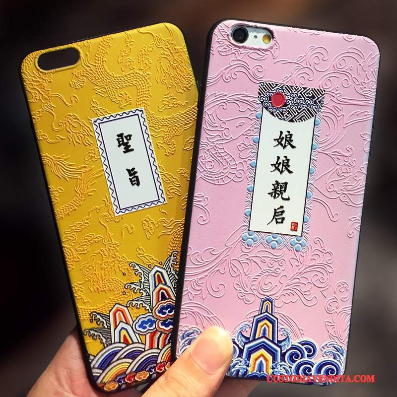 Custodia iPhone 6/6s Goffratura Telefono Morbido, Cover iPhone 6/6s Protezione Sottile Tendenza
