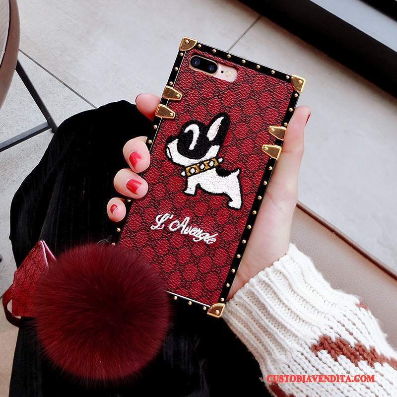 Custodia iPhone 6/6s Plus Creativo Palla Di Pelo Tutto Incluso, Cover iPhone 6/6s Plus Anti-caduta Ricamo