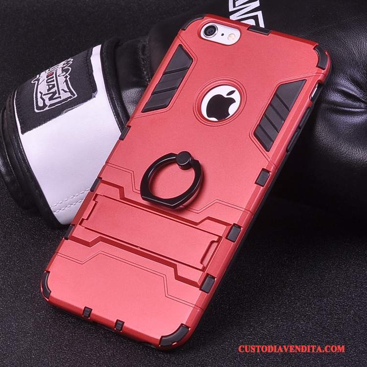 Custodia iPhone 6/6s Plus Creativo Ring Tendenza, Cover iPhone 6/6s Plus Protezione Difficile Supporto