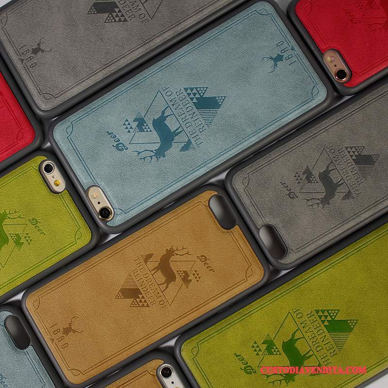 Custodia iPhone 6/6s Plus Pelle Europa Morbido, Cover iPhone 6/6s Plus Colore Tendenza Qualità