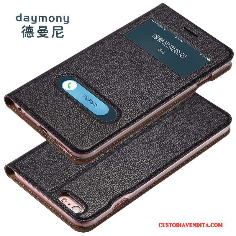 Custodia iPhone 6/6s Plus Protezione Affari Marrone, Cover iPhone 6/6s Plus Pelle Telefono