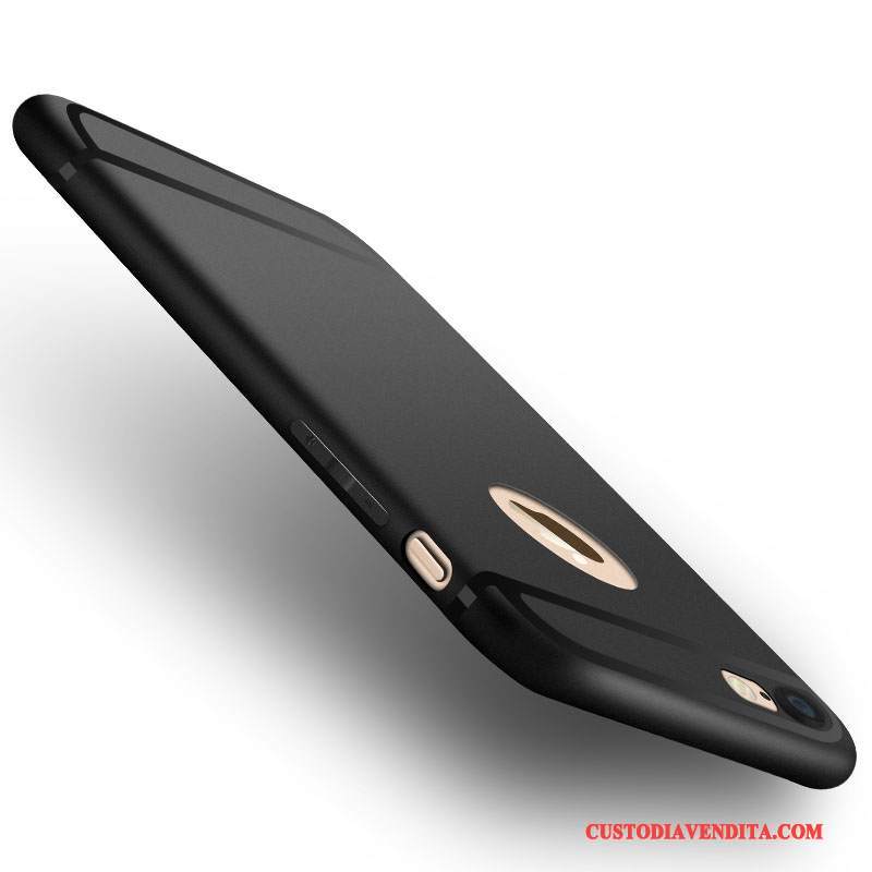 Custodia iPhone 6/6s Plus Silicone Nero Morbido, Cover iPhone 6/6s Plus Protezione Macchiatitelefono