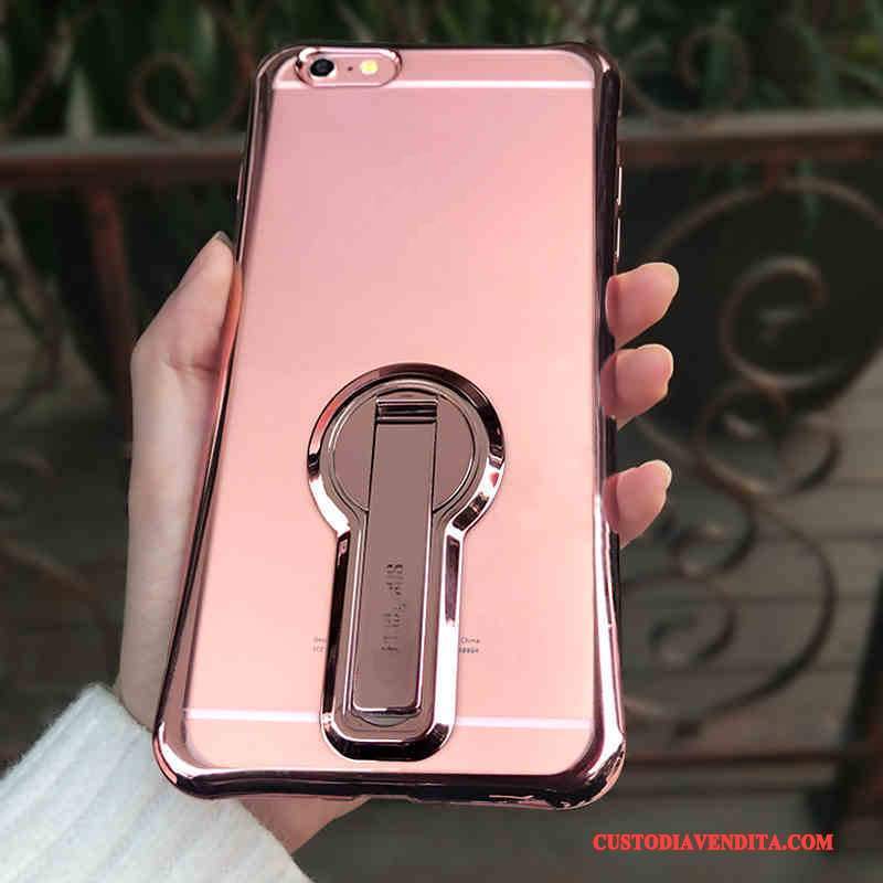 Custodia iPhone 6/6s Plus Silicone Nuovo Supporto, Cover iPhone 6/6s Plus Rosa Anti-caduta