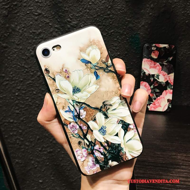 Custodia iPhone 6/6s Plus Silicone Tutto Incluso Nuovo, Cover iPhone 6/6s Plus Colore Fiori Morbido