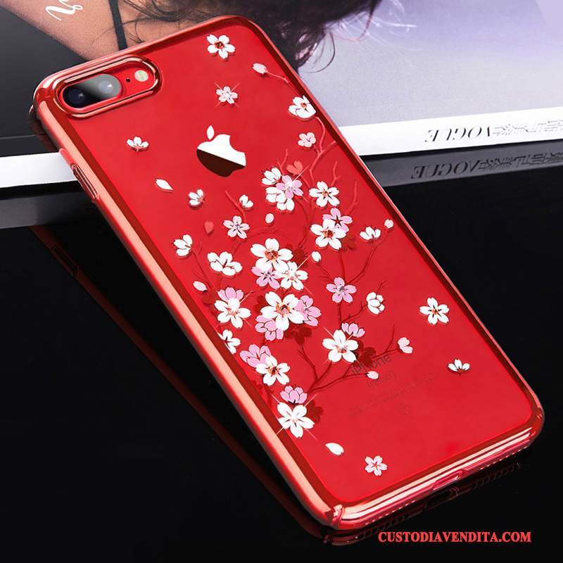 Custodia iPhone 7 Plus Creativo Nuovo Rosso, Cover iPhone 7 Plus Silicone Di Personalitàtelefono