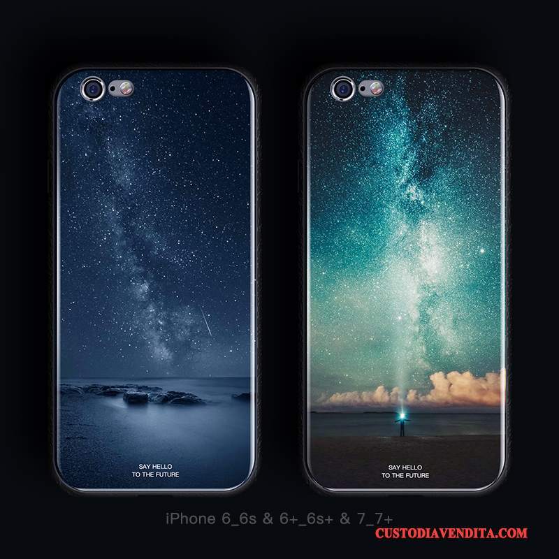 Custodia iPhone 7 Plus Silicone Blutelefono, Cover iPhone 7 Plus Protezione Vetro Anti-caduta
