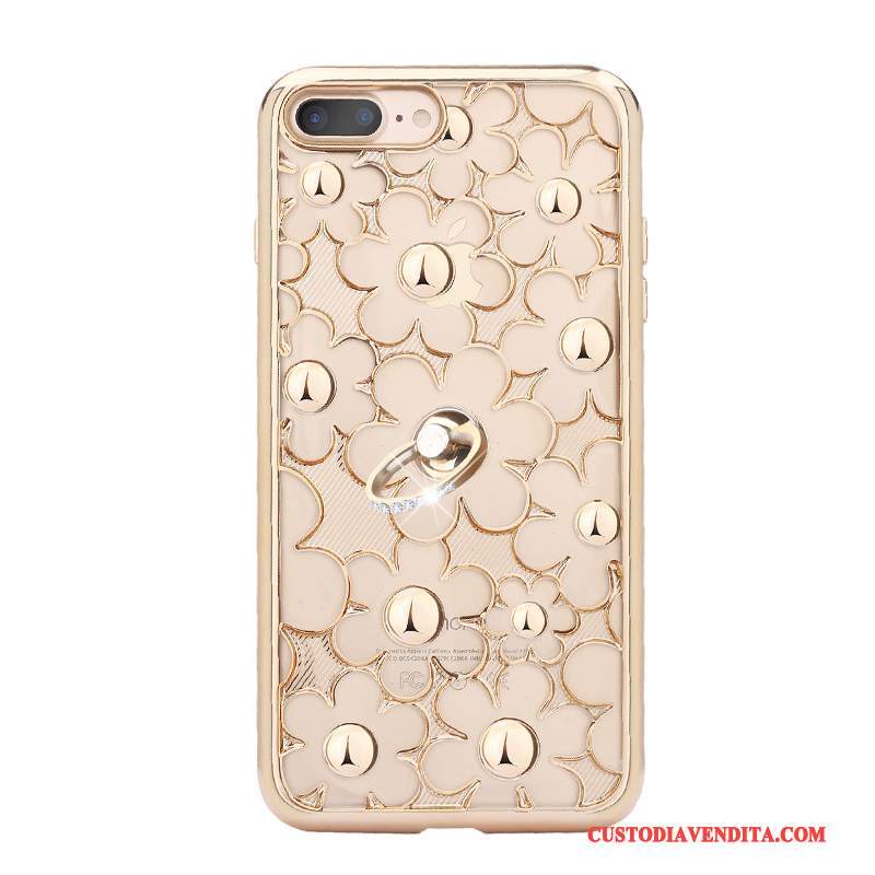 Custodia iPhone 7 Plus Strass Orotelefono, Cover iPhone 7 Plus Silicone Tutto Incluso Anti-caduta