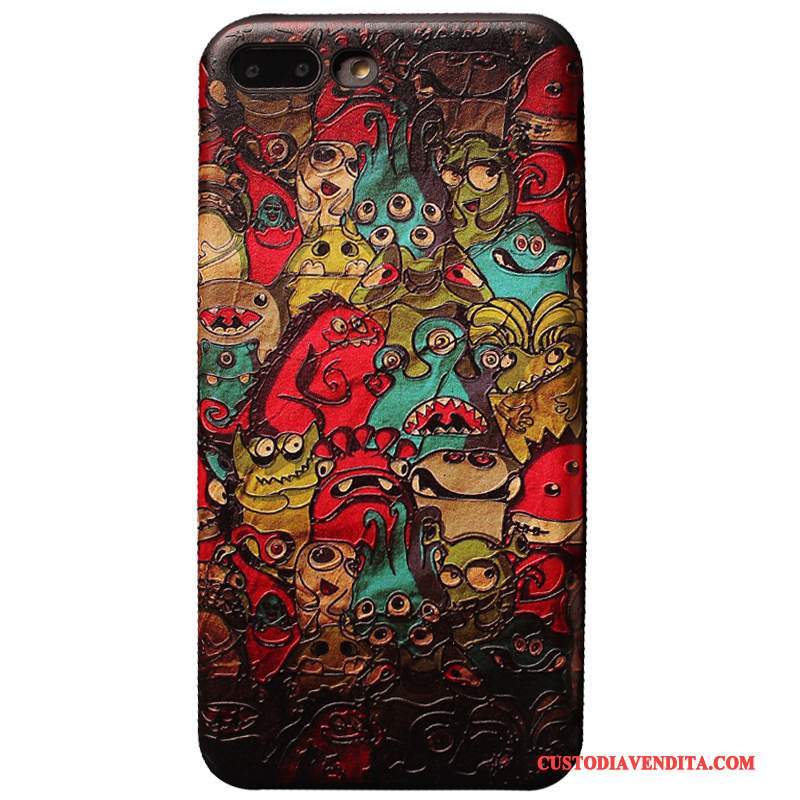 Custodia iPhone 8 Colore Marchio Di Tendenzatelefono, Cover iPhone 8 Silicone Di Personalità Anti-caduta