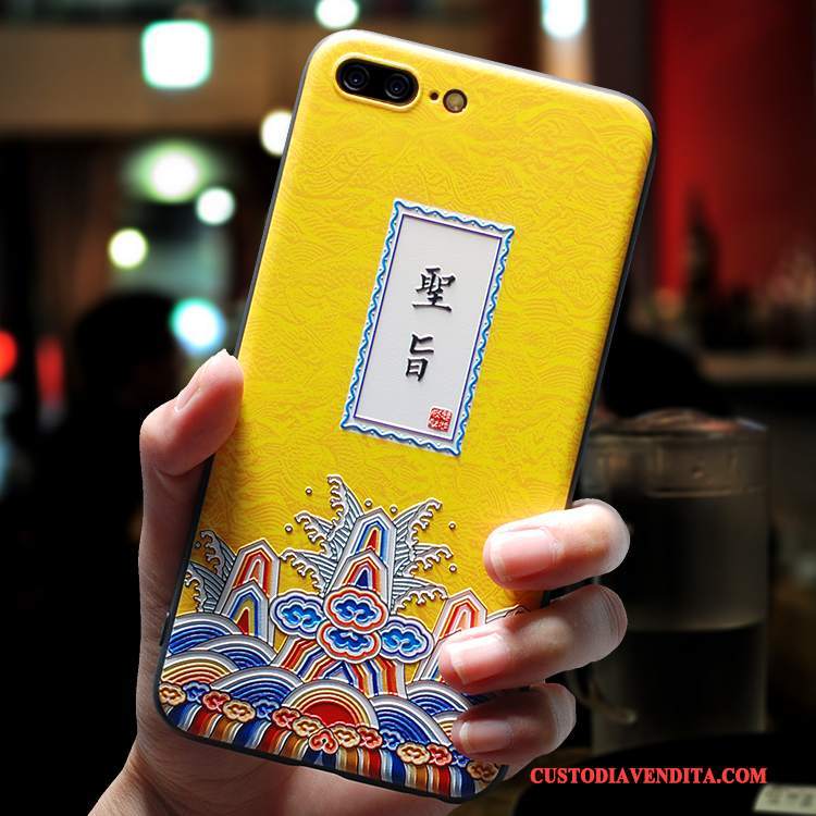Custodia iPhone 8 Creativo Divertente Anti-caduta, Cover iPhone 8 Silicone Tutto Incluso Amanti
