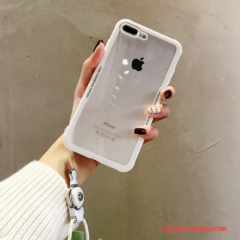Custodia iPhone 8 Creativo Telefono Trasparente, Cover iPhone 8 Protezione Marchio Di Tendenza Ornamenti Appesi