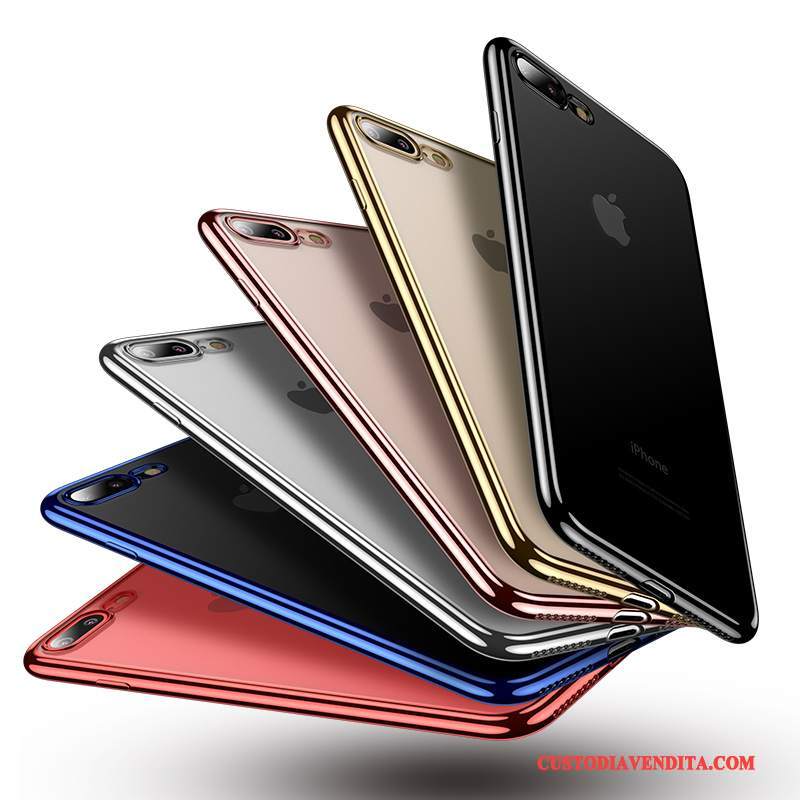 Custodia iPhone 8 Plus Colore Anti-caduta Trasparente, Cover iPhone 8 Plus Silicone Telefono Sottile