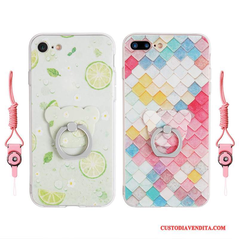 Custodia iPhone 8 Plus Silicone Trasparentetelefono, Cover iPhone 8 Plus Colore Di Personalità Morbido