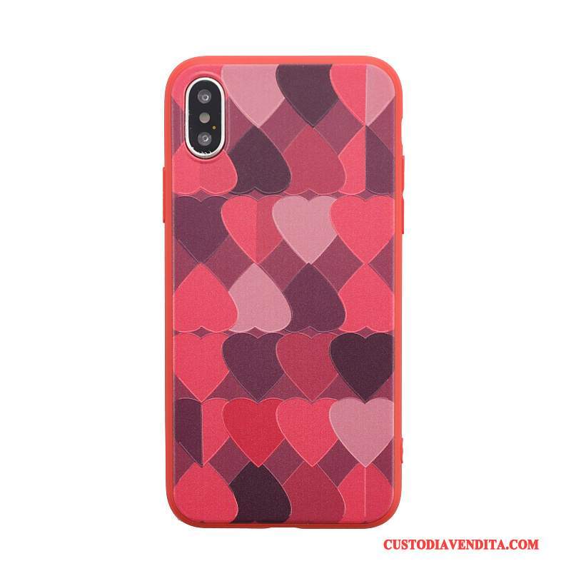 Custodia iPhone 8 Plus Stella Amare, Cover iPhone 8 Plus Cuore Vento
