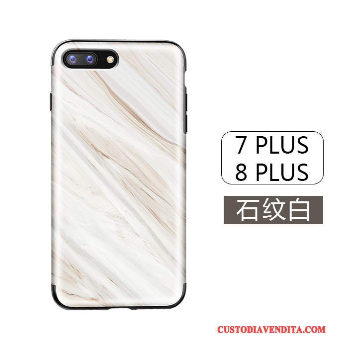 Custodia iPhone 8 Plus Zoccoli Tutto Incluso Nuovo, Cover iPhone 8 Plus Silicone Biancotelefono