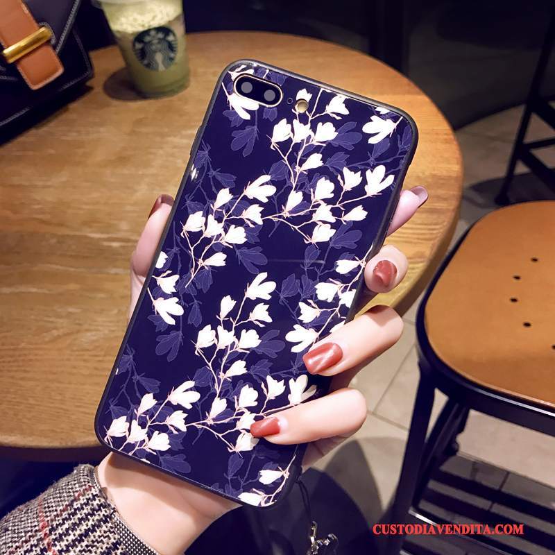 Custodia iPhone 8 Protezione Telefono Ornamenti Appesi, Cover iPhone 8 Blu Tendenza