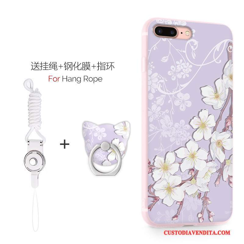 Custodia iPhone 8 Silicone Anti-caduta Tutto Incluso, Cover iPhone 8 Protezione Telefono Morbido