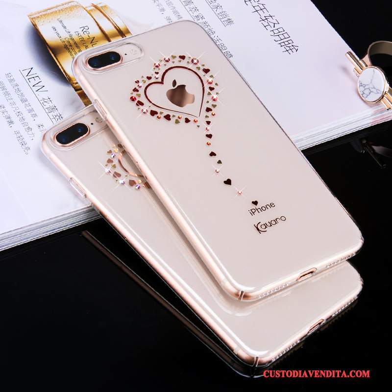 Custodia iPhone 8 Strass Nuovotelefono, Cover iPhone 8 Trasparente Tutto Incluso