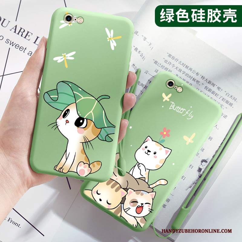 Custodia iPhone Se 2020 Cartone Animato Telefono Leggere, Cover iPhone Se 2020 Protezione Verde Tutto Incluso