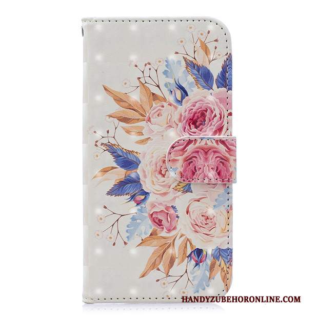 Custodia iPhone Se 2020 Pelle Morbidotelefono, Cover iPhone Se 2020 Protezione Fiori Anti-caduta