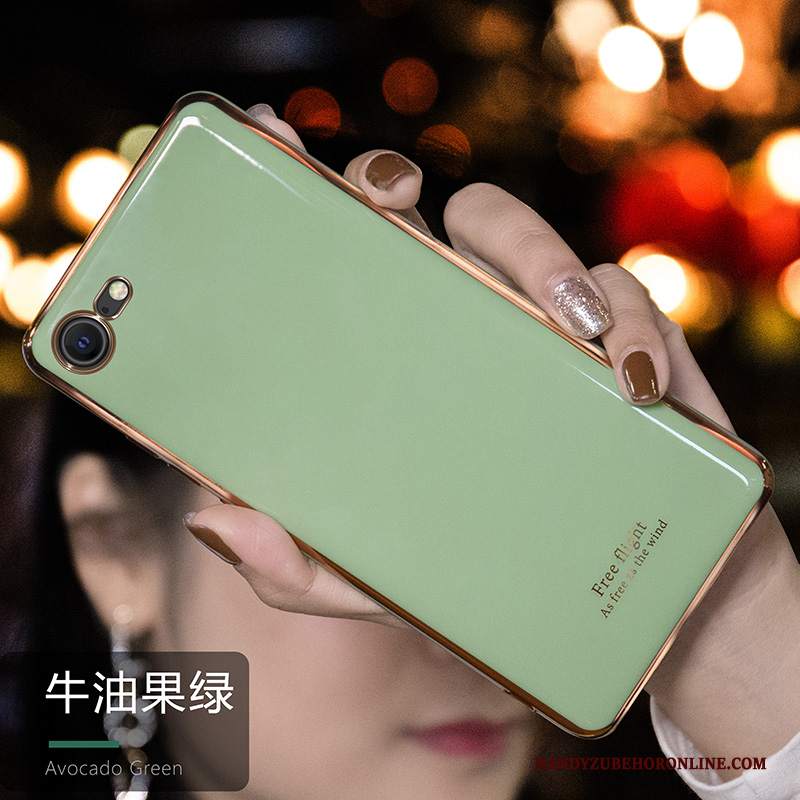 Custodia iPhone Se 2020 Silicone Mucca Anti-caduta, Cover iPhone Se 2020 Protezione Semplici Verde