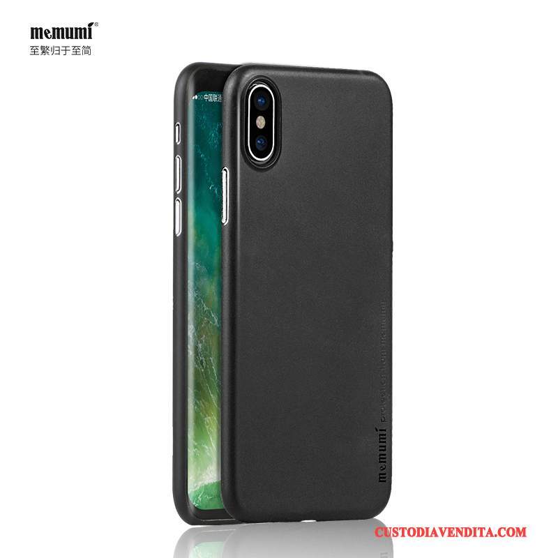 Custodia iPhone X Telefono Sottile, Cover iPhone X Nero Nuovo