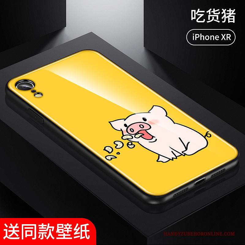 Custodia iPhone Xr Creativo Di Personalità Tutto Incluso, Cover iPhone Xr Protezione Anti-caduta Carino
