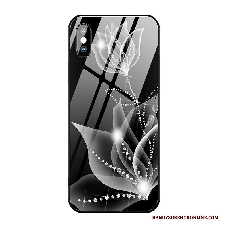Custodia iPhone Xs Moda Nuovo Nero, Cover iPhone Xs Creativo Anti-caduta Tutto Incluso