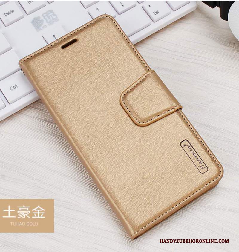 Custodia iPhone Xs Pelle Orotelefono, Cover iPhone Xs Folio Ornamenti Appesi Anti-caduta
