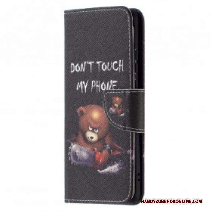 Custodia in pelle Huawei P50 Pro Orso Pericoloso