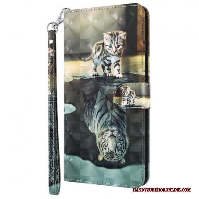 Custodia in pelle Moto E40 / E30 / E20 Ernesto La Tigre
