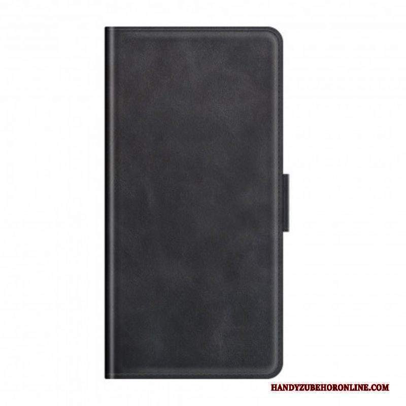 Custodia in pelle Moto G100 Folio Cover Doppio Lembo